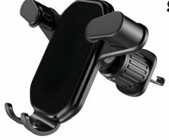 SOPORTE DE AUTO MODS-800 CON FIJACION METAL COLOR NEGRO